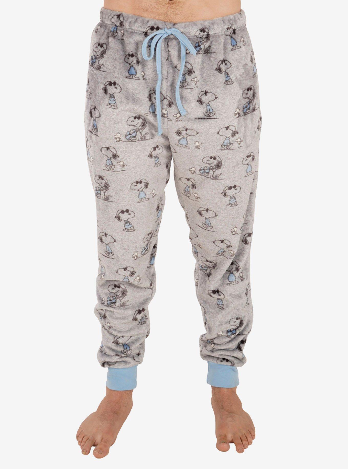 Peanuts Womens Gray Snoopy & Friends Christmas Joggers Sweat Pants