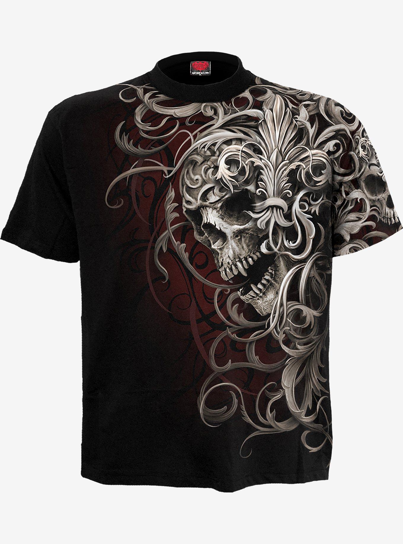 Skull Shoulder T-Shirt, , hi-res