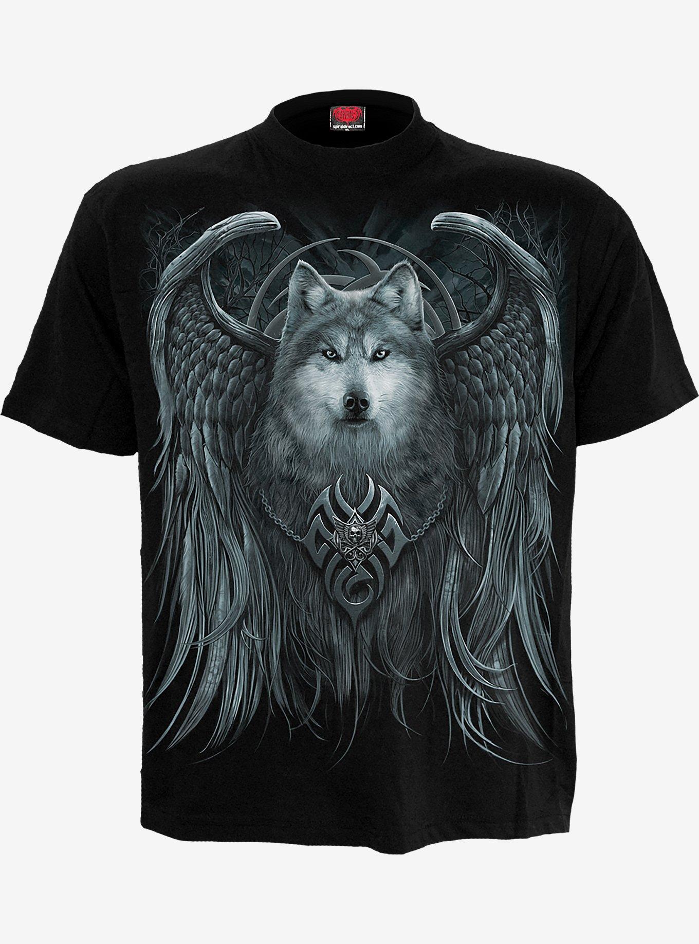 Wolf Spirit T-Shirt, BLACK, hi-res