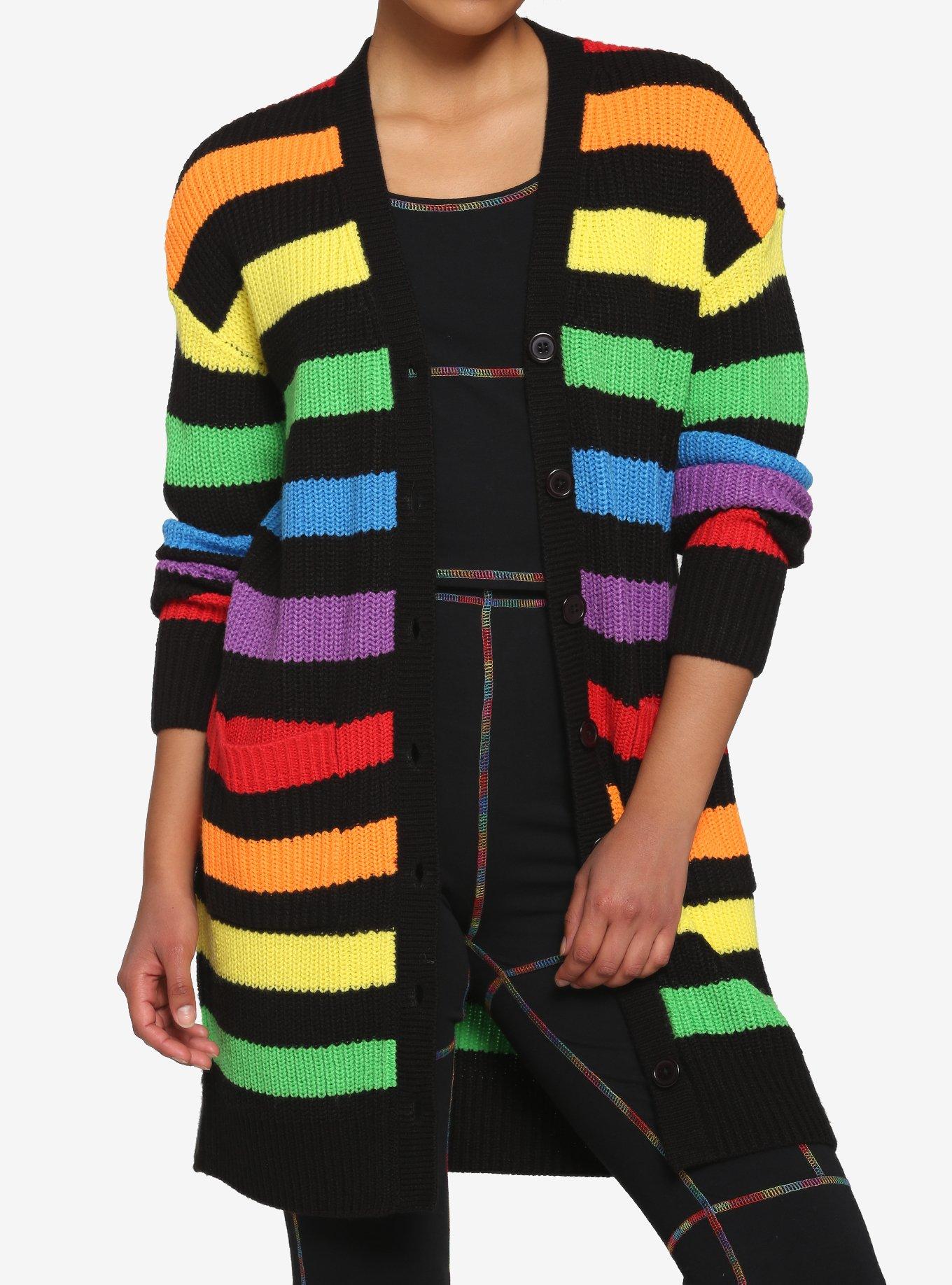 Rainbow hot sale cardigan girl