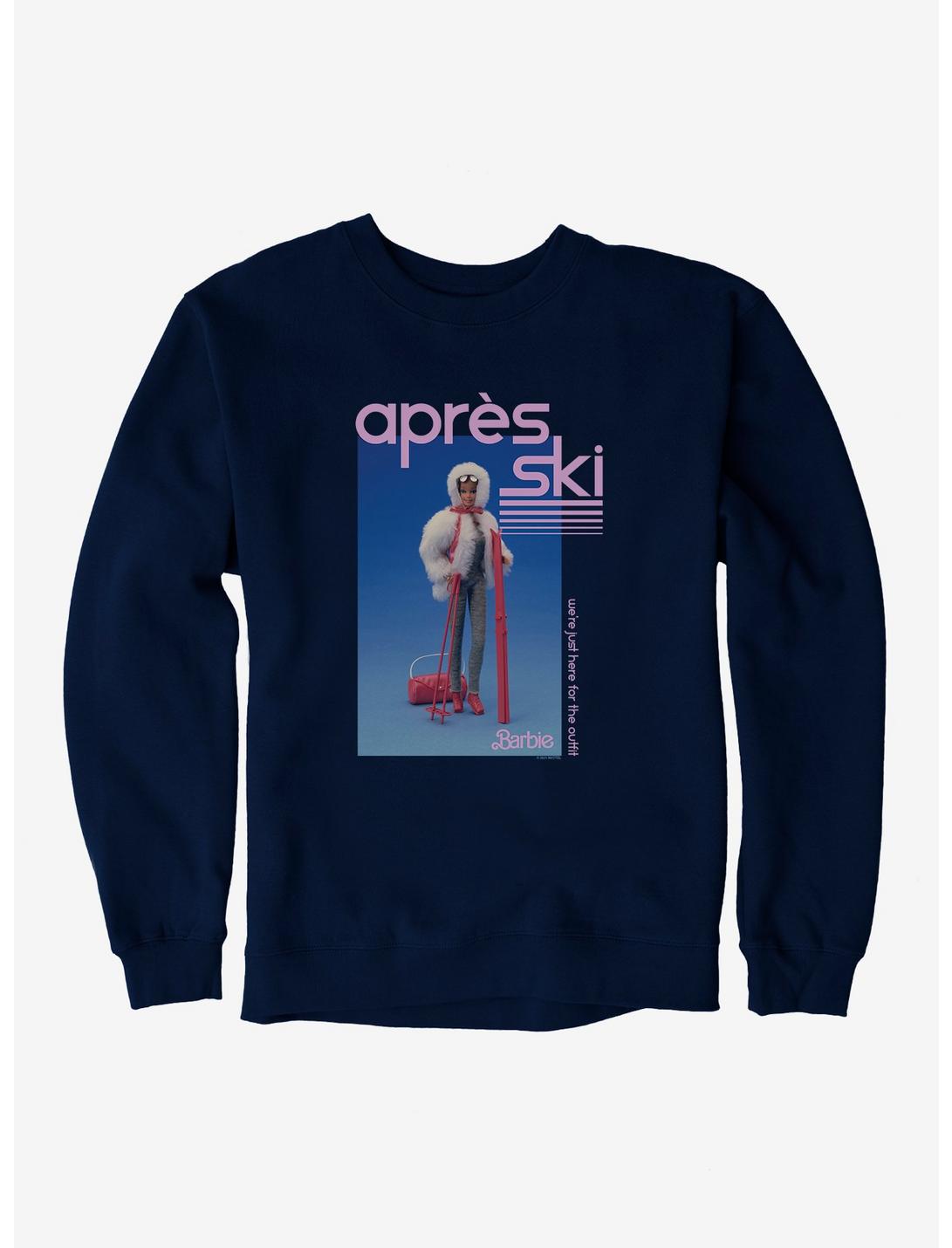Barbie Holiday Here For The Outfit Sweatshirt, NAVY, hi-res