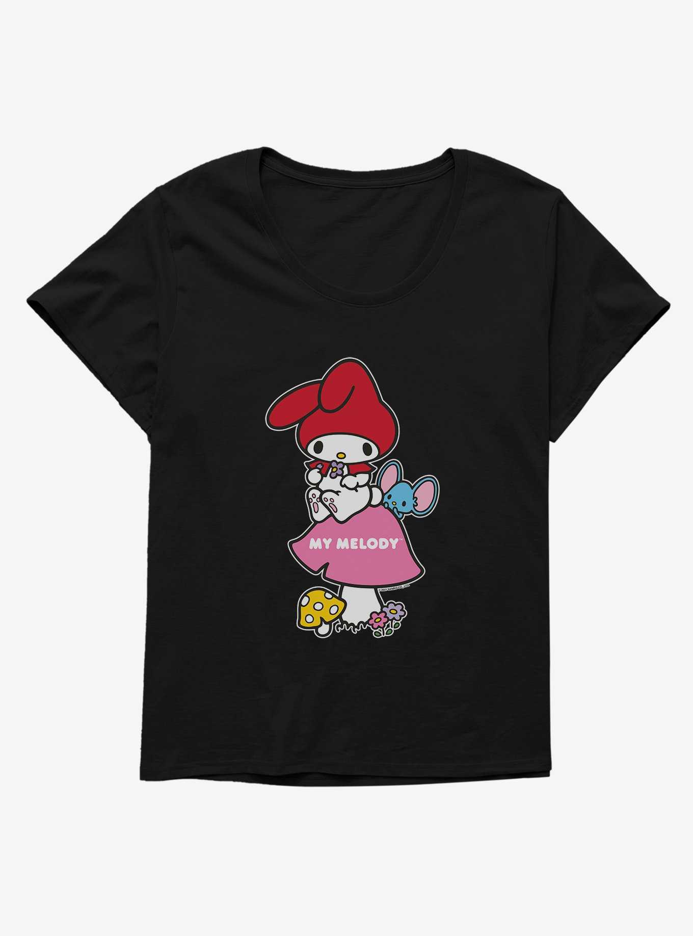 My Melody Mushroom Womens T-Shirt Plus Size, , hi-res