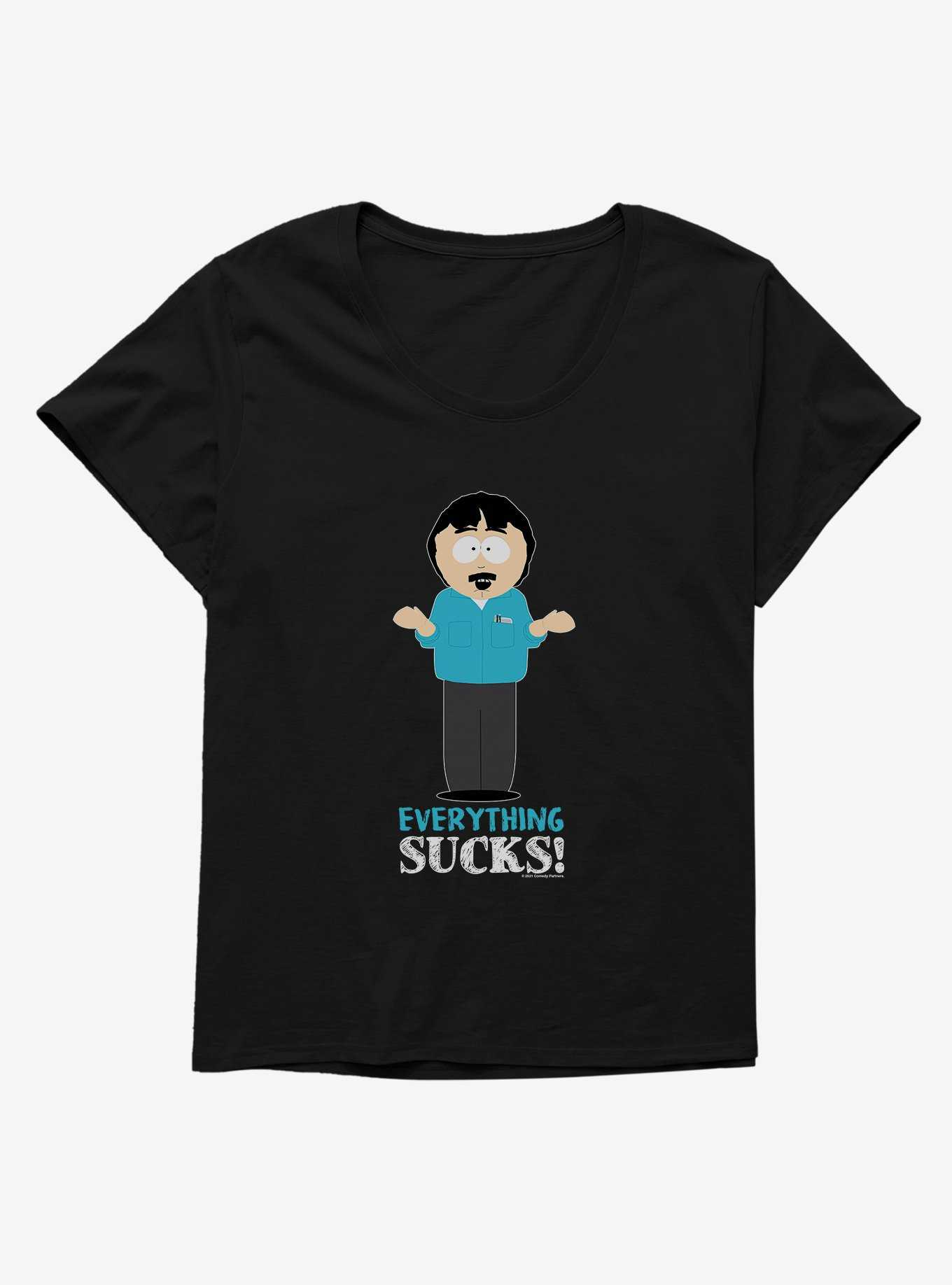 South Park Season Reference Everything Sucks Girls T-Shirt Plus Size, , hi-res