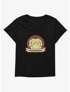 Pompompurin Badge Womens T-Shirt Plus Size, , hi-res