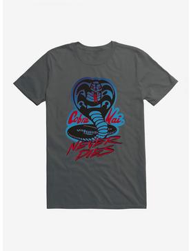 Cobra Kai Never Dies T-Shirt, CHARCOAL, hi-res
