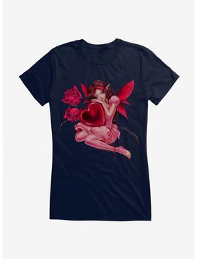 Fairies By Trick Love Fairy Girls T-Shirt, NAVY, hi-res