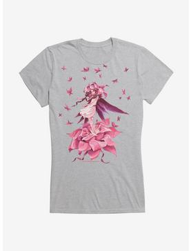 Fairies By Trick Pink Blossom Fairy Girls T-Shirt, HEATHER, hi-res