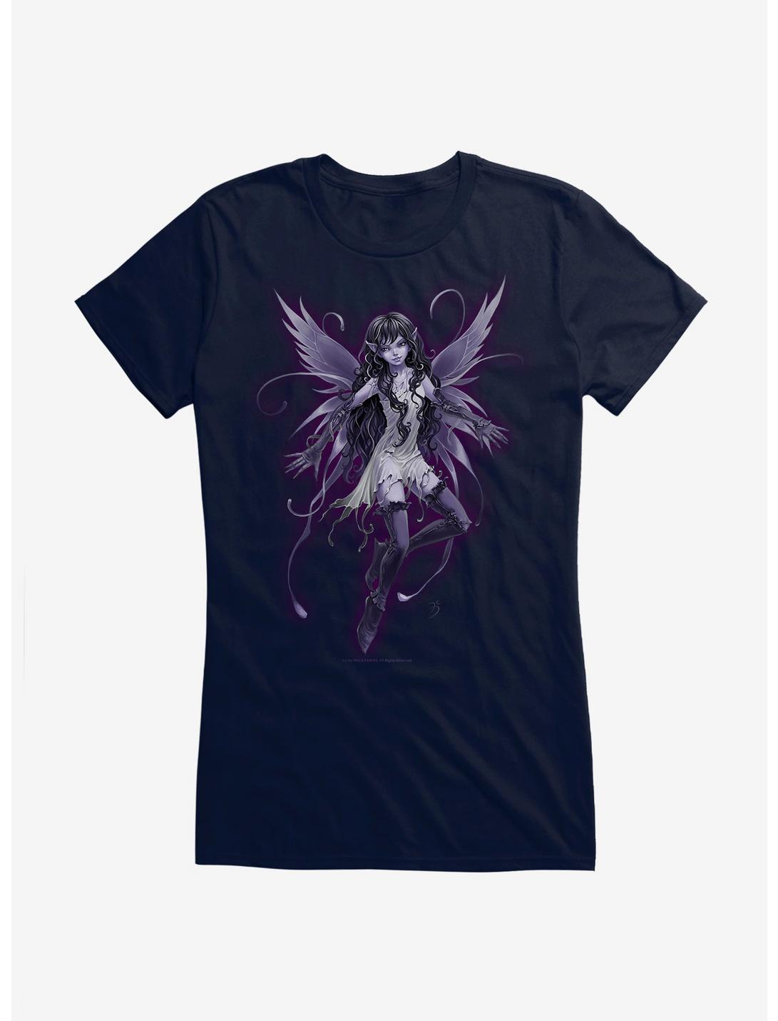 Fairies By Trick Purple Pixie Fairy Girls T-Shirt, NAVY, hi-res
