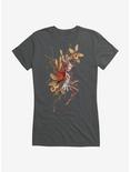 Fairies By Trick Red Wing Fairy Girls T-Shirt, CHARCOAL, hi-res