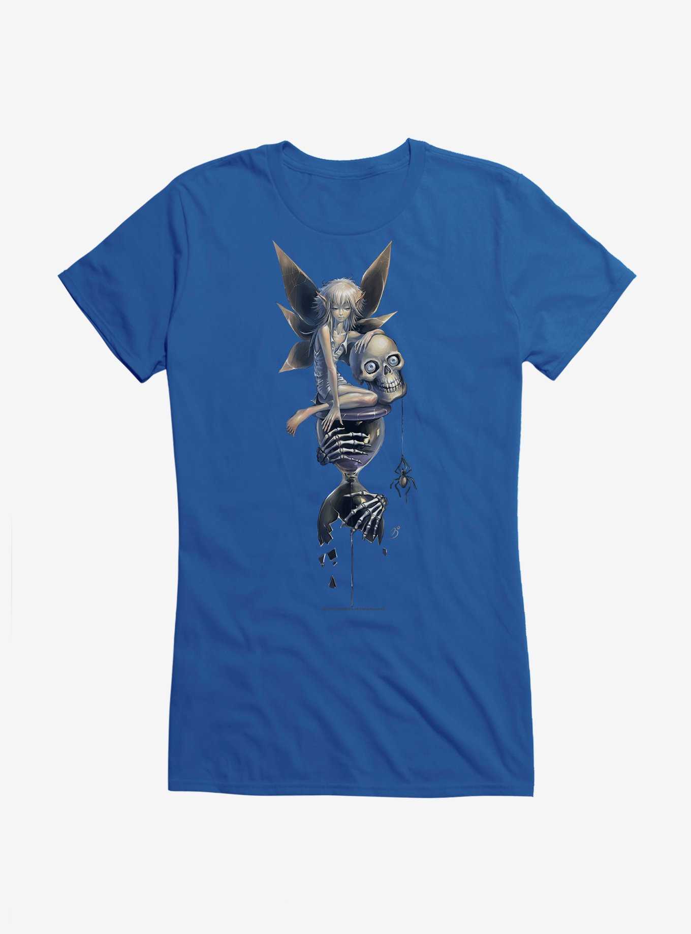 Fairies By Trick Skull Fairy Girls T-Shirt, ROYAL, hi-res