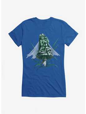 Fairies By Trick Green Mushroom Fairy Girls T-Shirt, ROYAL, hi-res