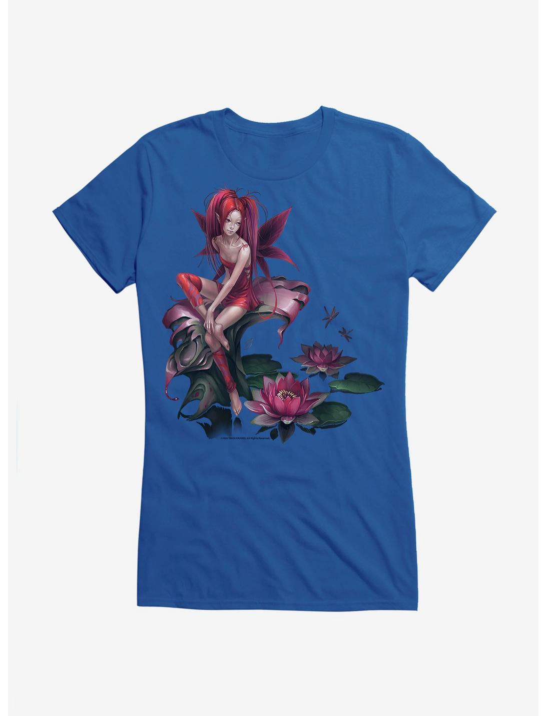 Fairies By Trick Lilypad Fairy Girls T-Shirt, ROYAL, hi-res