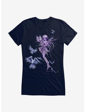 Fairies By Trick Dove Fairy Girls T-Shirt, NAVY, hi-res