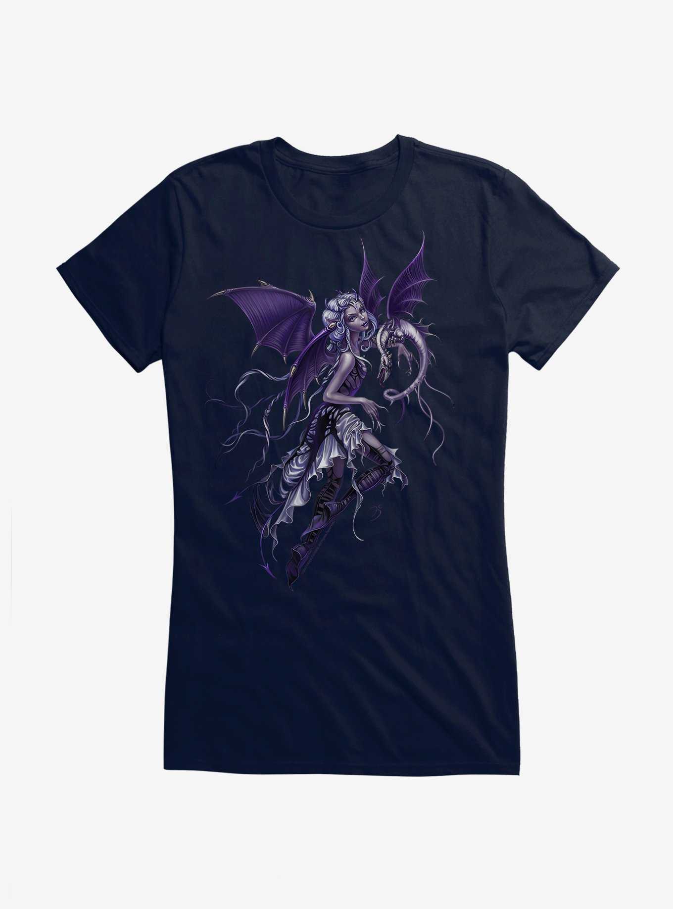 Fairies By Trick Dragon Fairy Girls T-Shirt, NAVY, hi-res