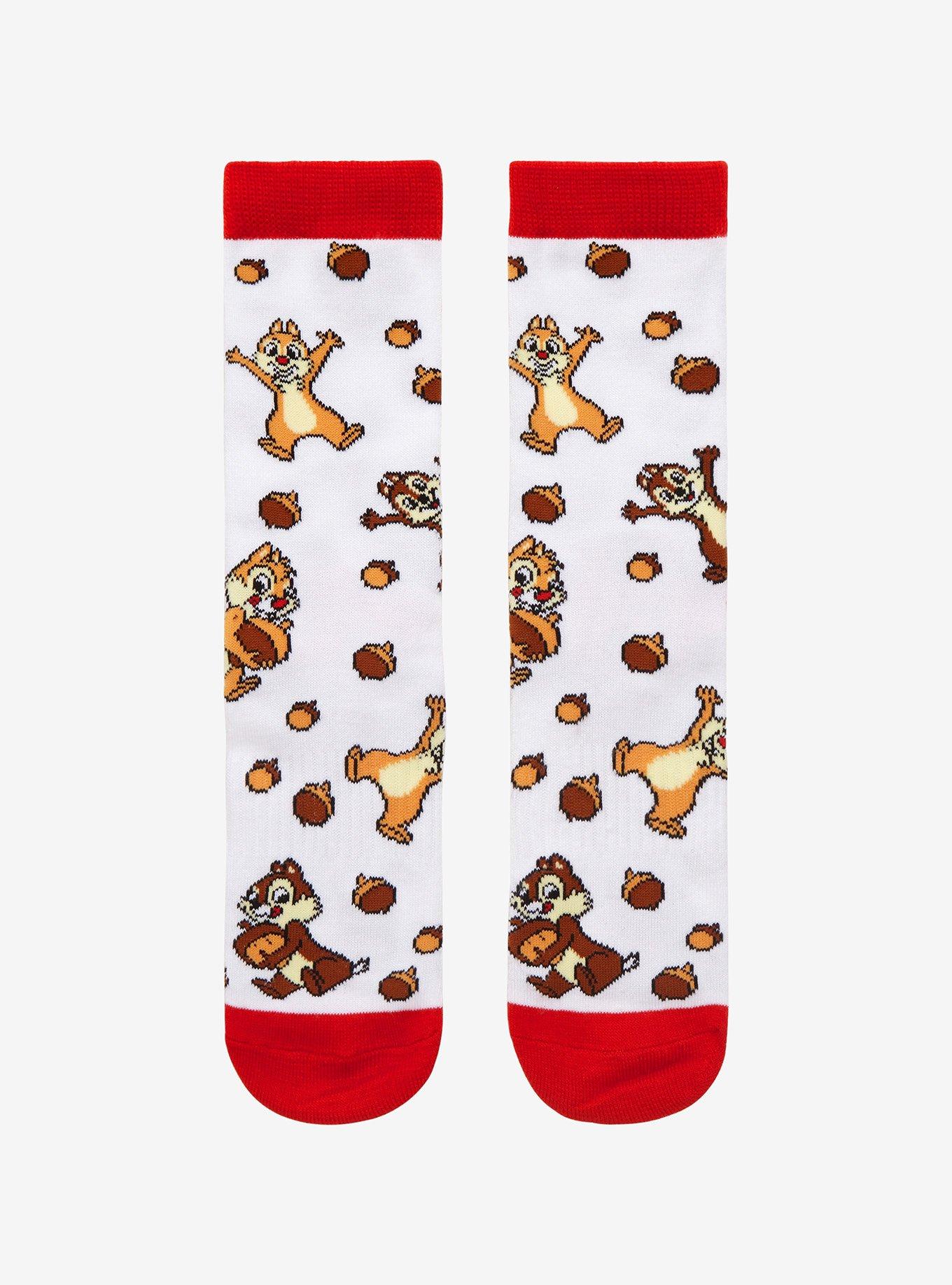 Disney Chip 'N' Dale Acorn Crew Socks, , hi-res