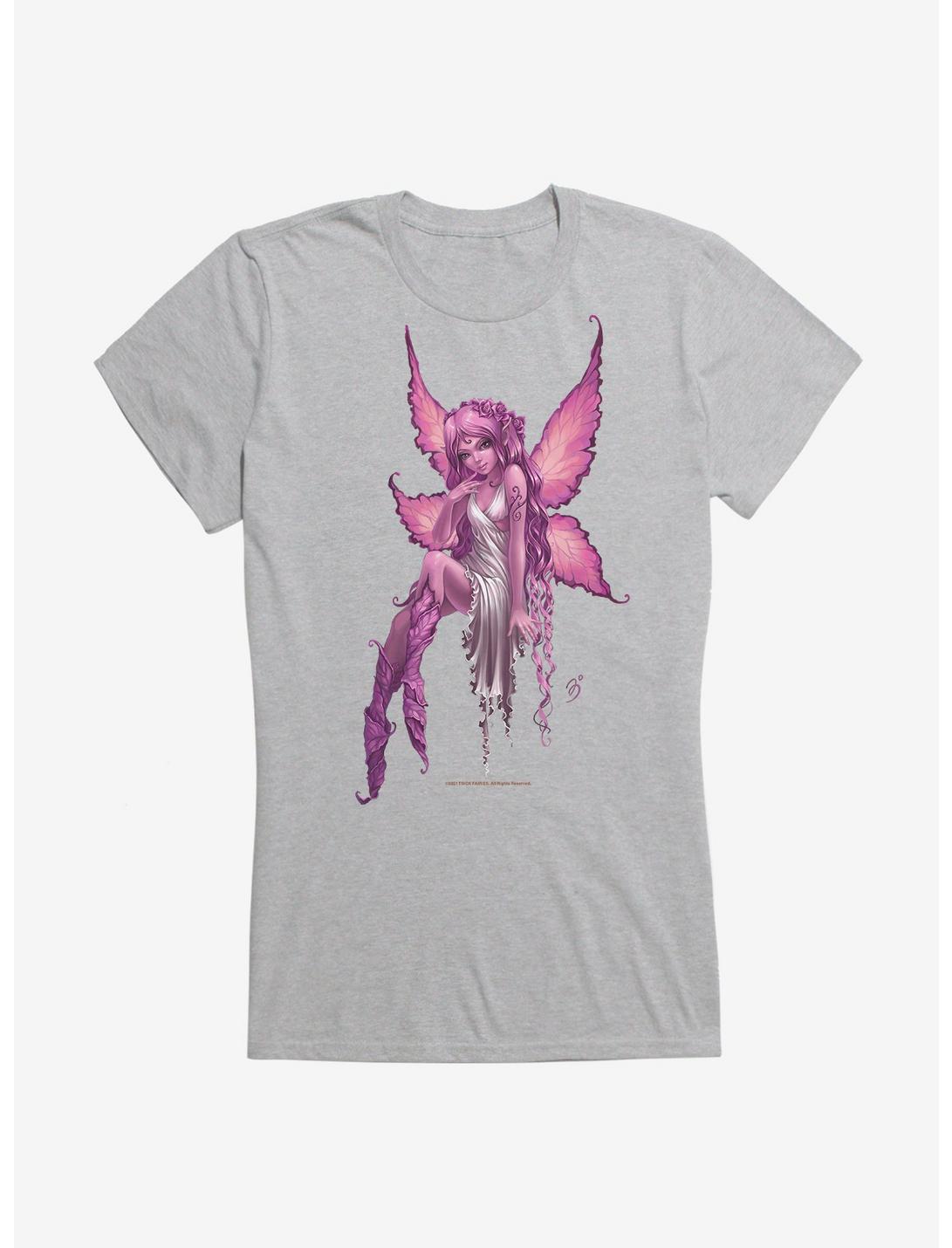 Fairies By Trick Blossom Wing Fairy Girls T-Shirt, HEATHER, hi-res