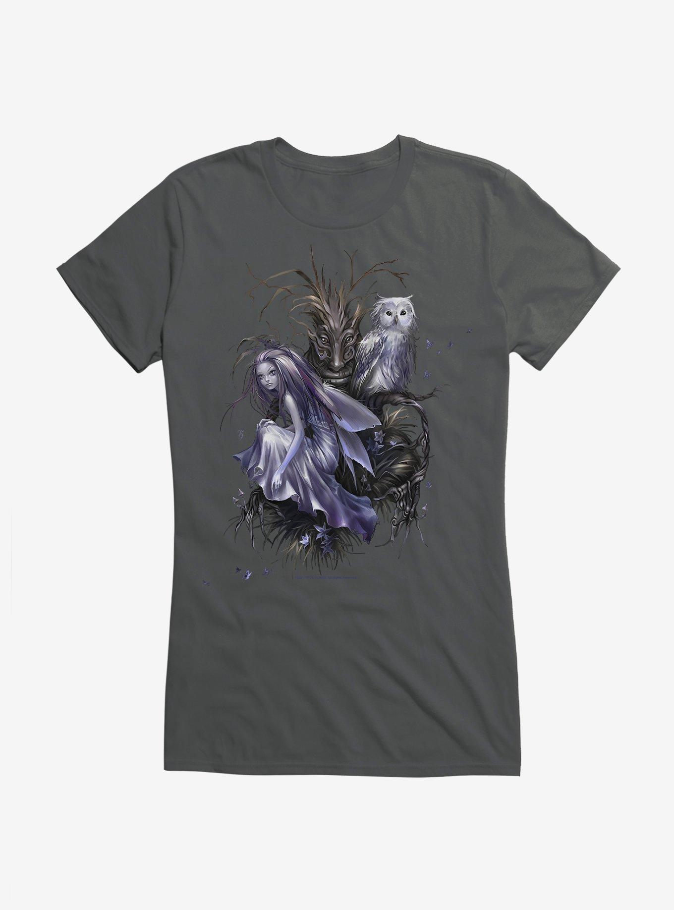 Fairies By Trick Owl Fairy Girls T-Shirt