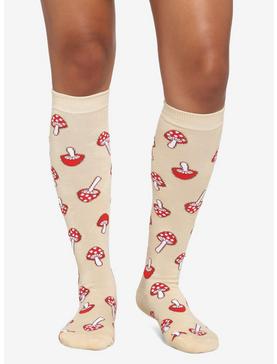 Toadstool Mushroom Knee-High Socks, , hi-res