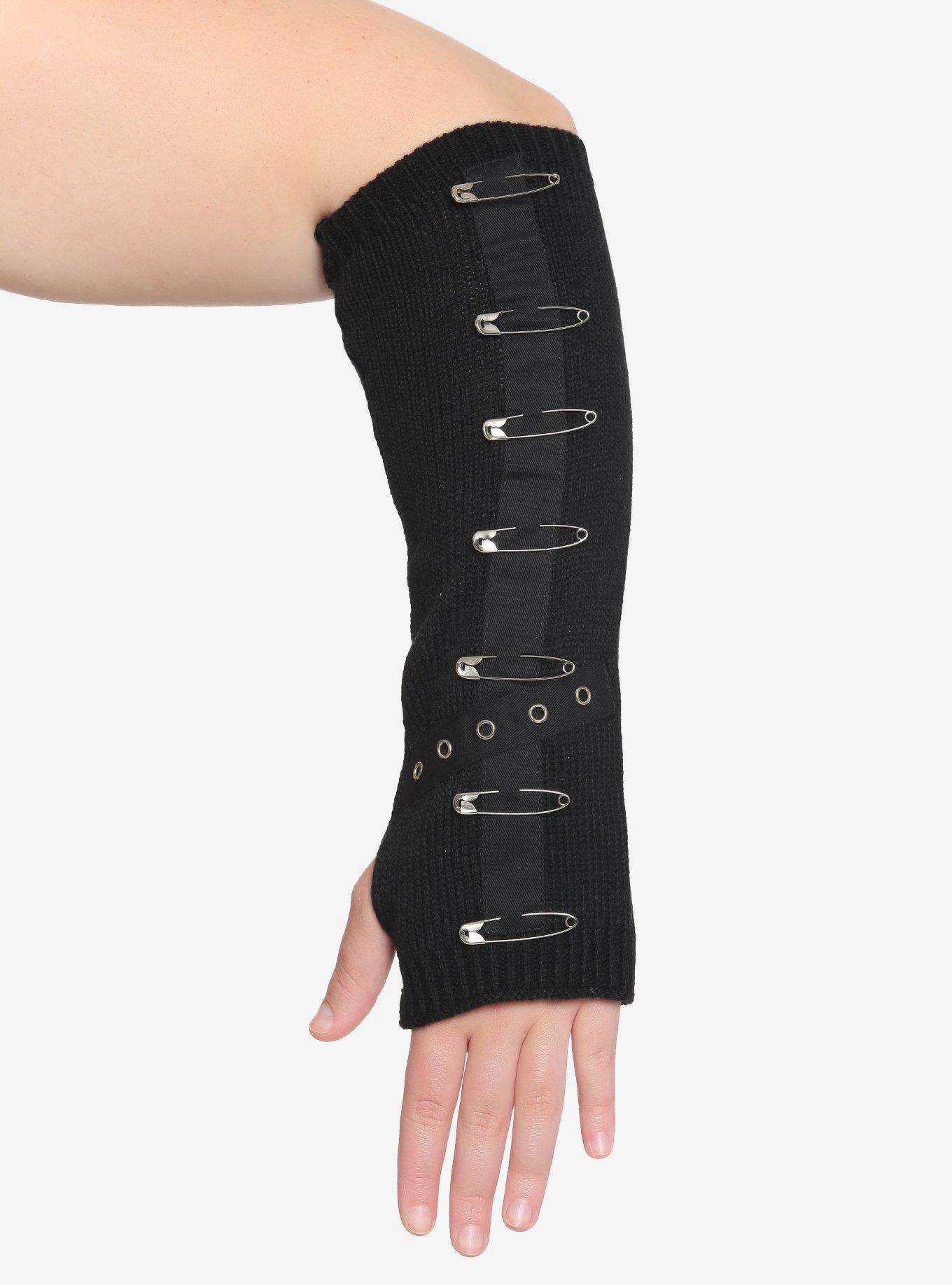 Safety Pin Grommet Arm Warmers Plus Size Hot Topic