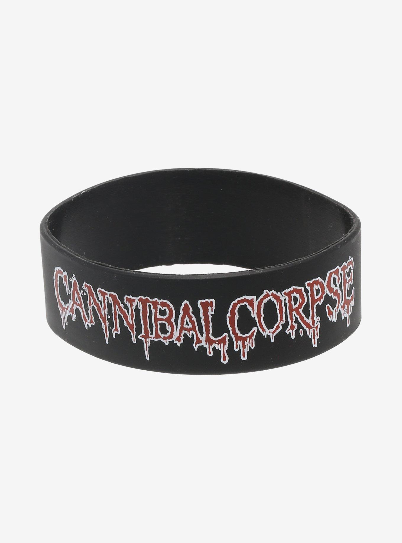 Cannibal Corpse Logo Rubber Bracelet | Hot Topic
