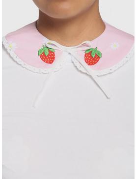 Strawberry Daisy Lace Collar, , hi-res