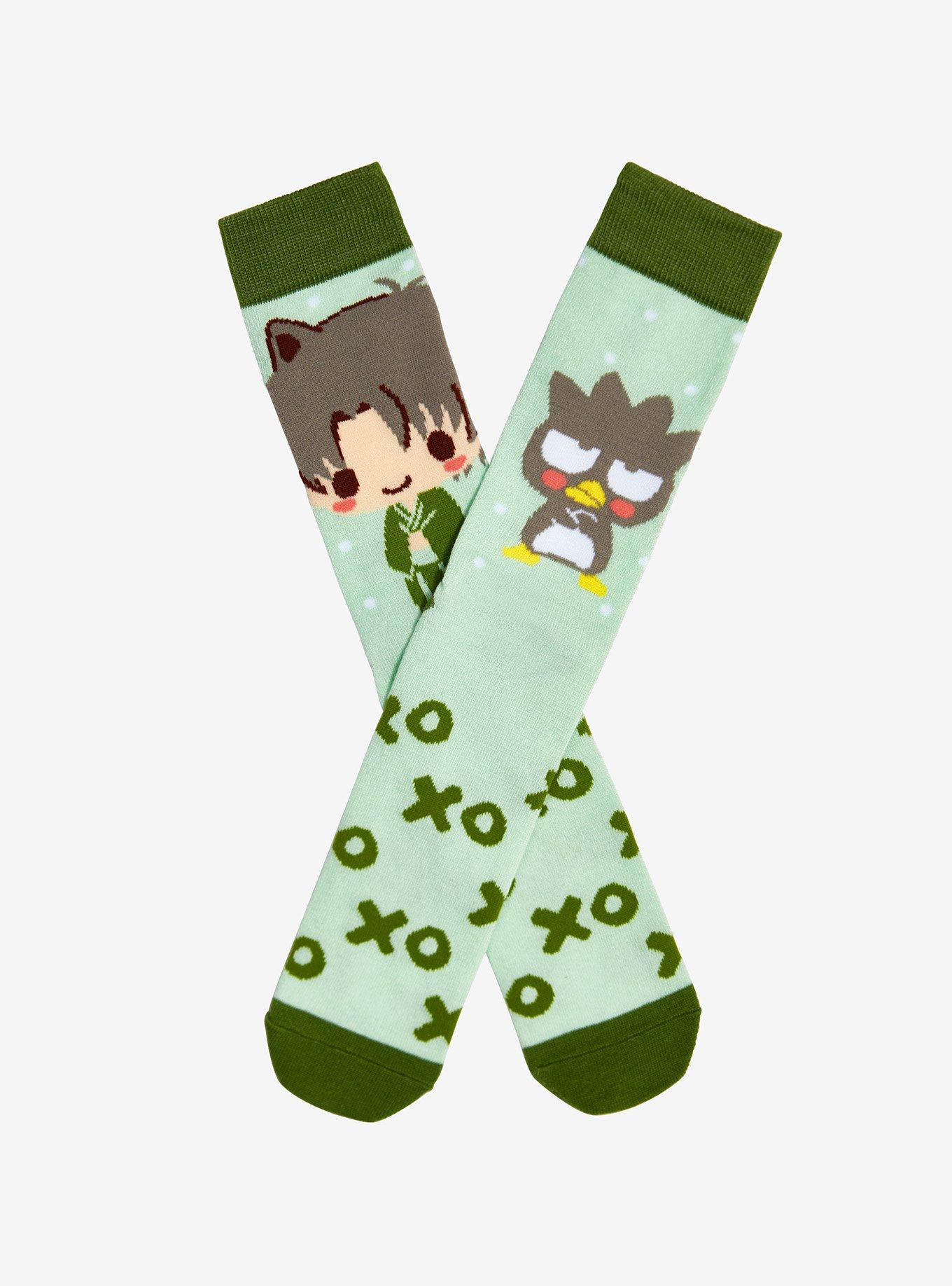 Fruits Basket X Hello Kitty And Friends Shigure Badtz-Maru Crew Socks, , hi-res