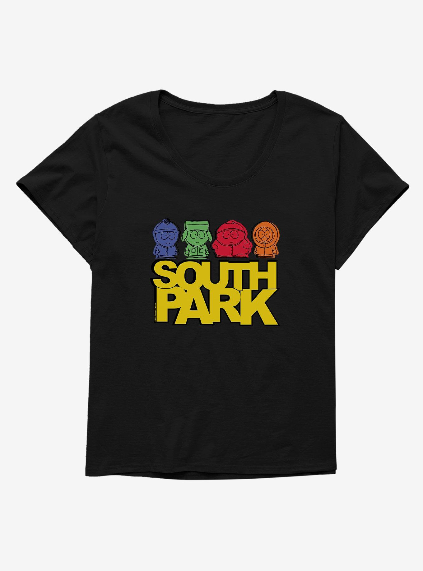 South Park Neat Yellow Logo Girls T-Shirt Plus Size, , hi-res