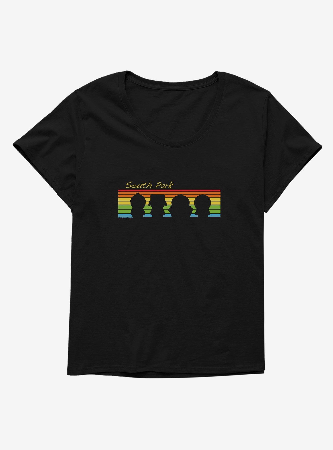 South Park Rainbow Silhouette Girls T-Shirt Plus Size, , hi-res