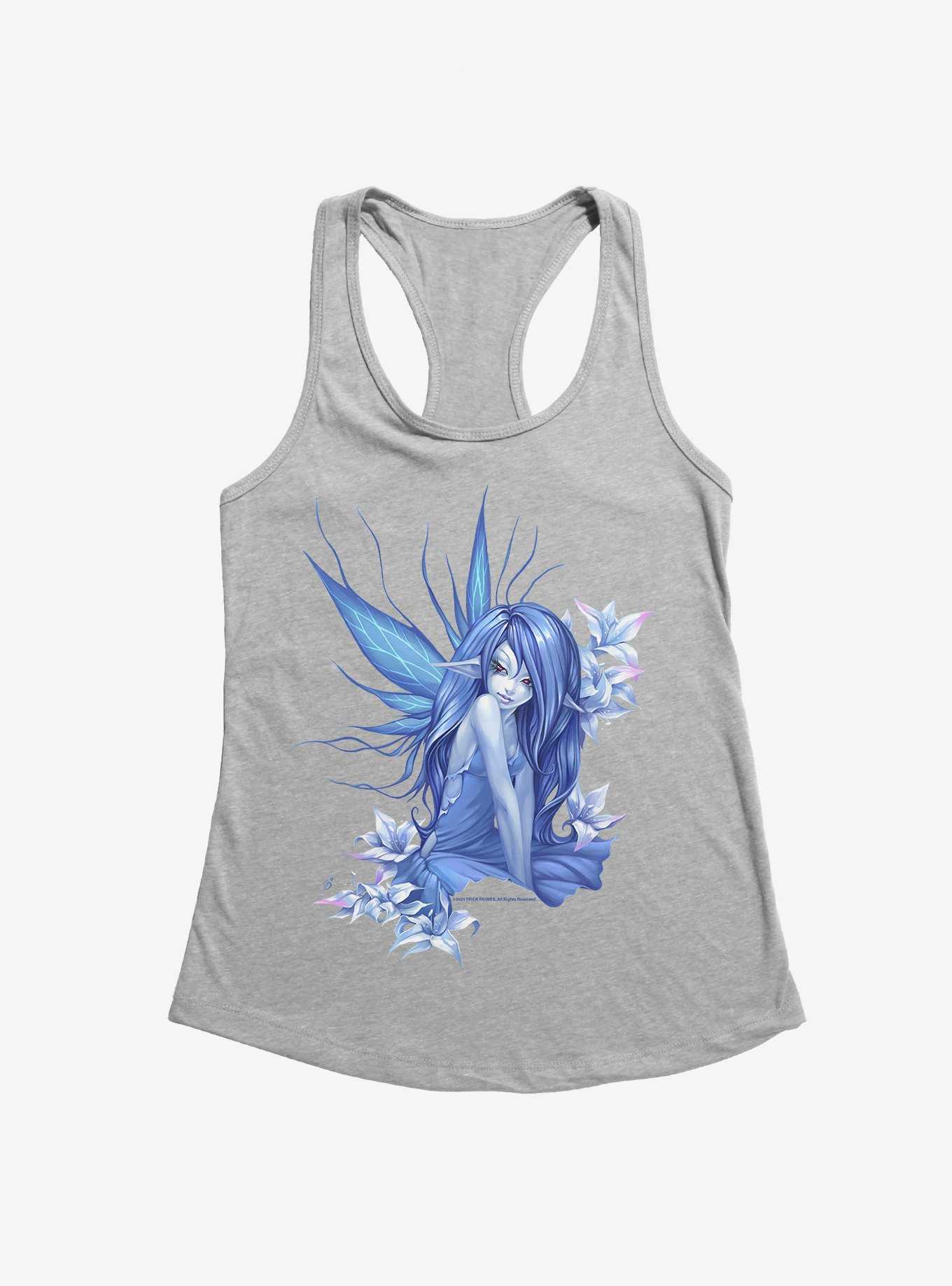 Fairies By Trick Blue Wing Girls Tank, HEATHER, hi-res