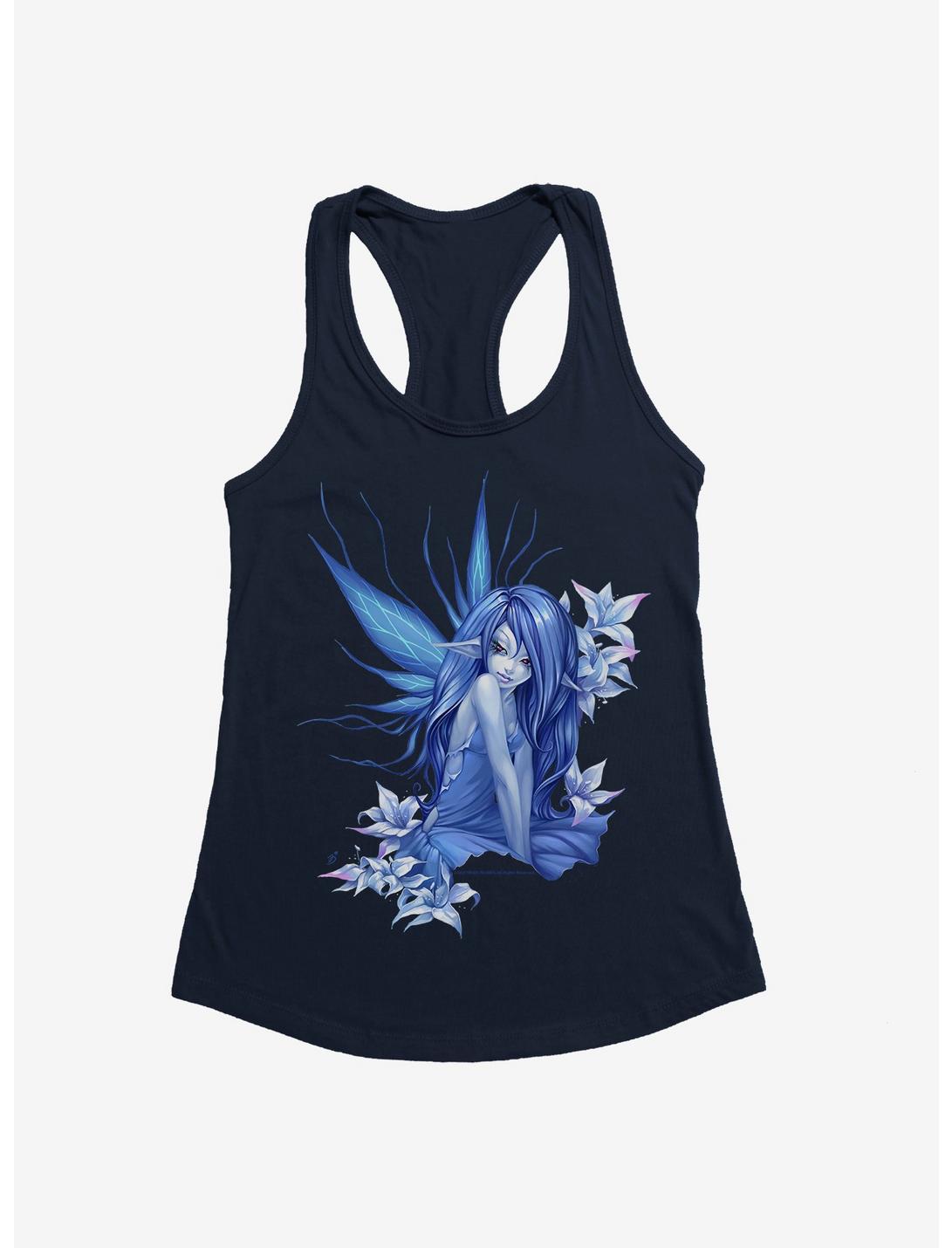 Fairies By Trick Blue Wing Girls Tank, NAVY, hi-res