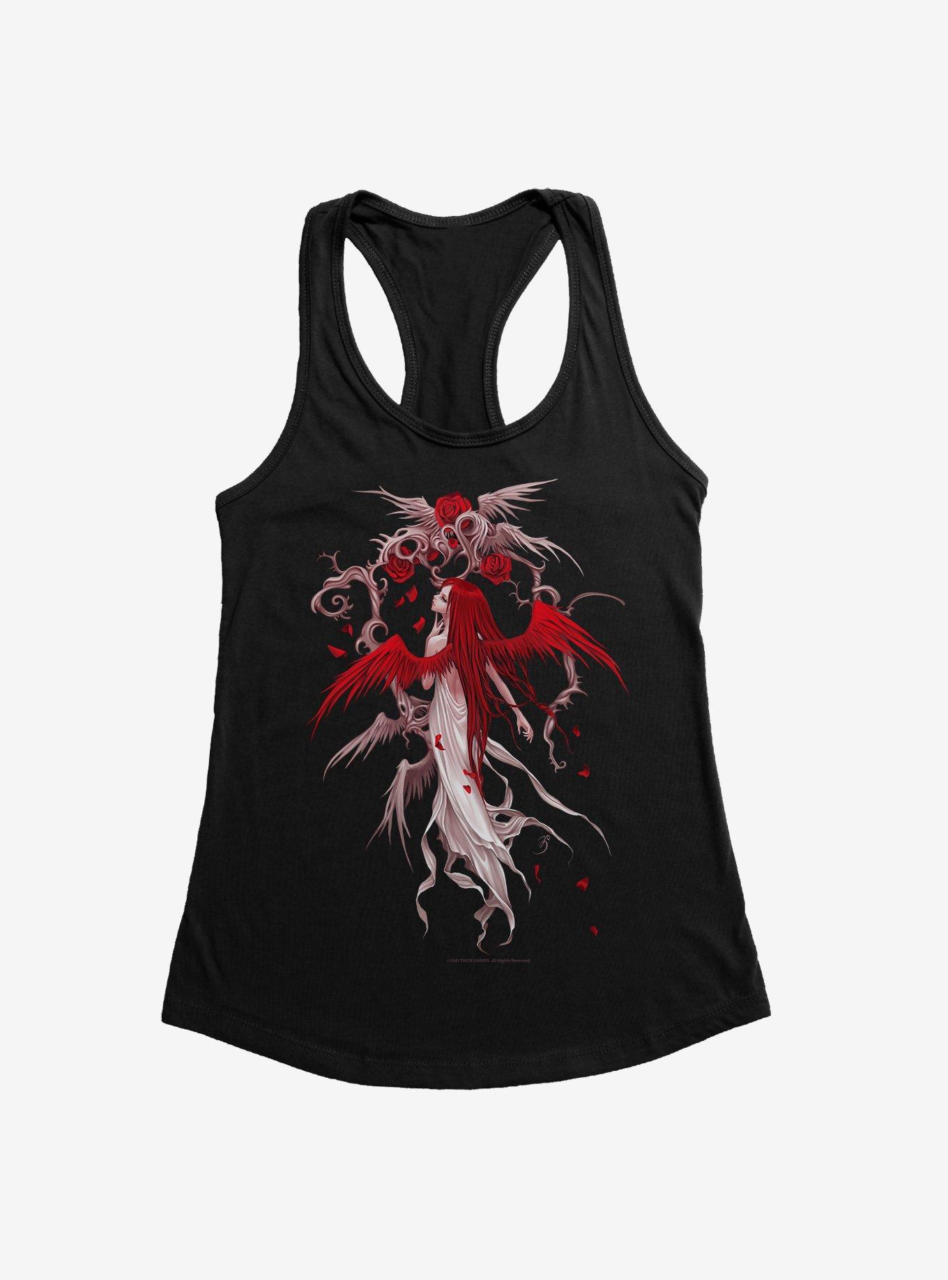 Fairies By Trick Red Rose Fairy Girls Tank