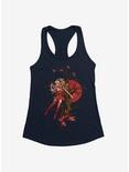 Fairies By Trick Lady Bug Love Fairy Girls Tank, NAVY, hi-res