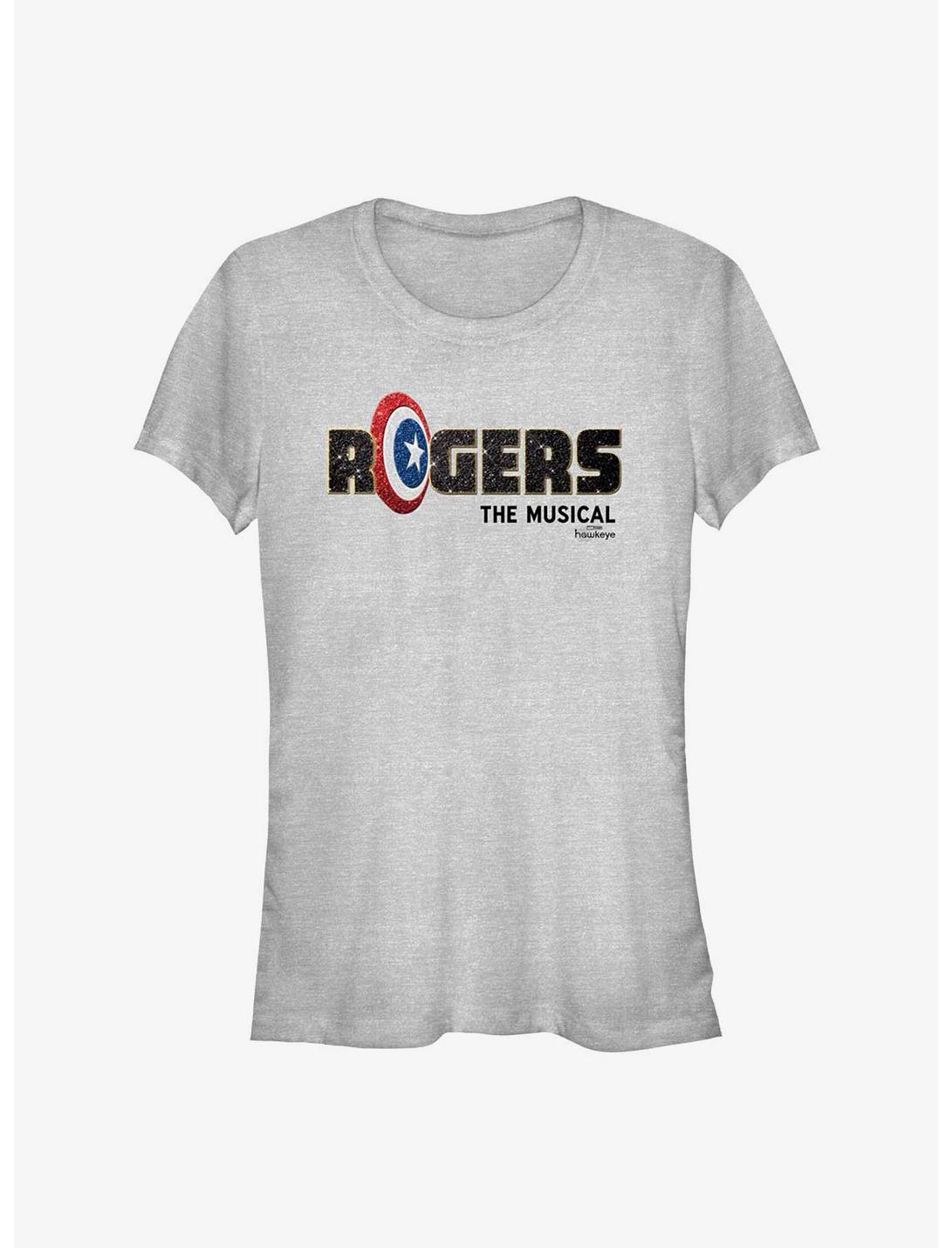 Marvel's Hawkeye Rogers: The Musical Logo Girl's T-Shirt, ATH HTR, hi-res