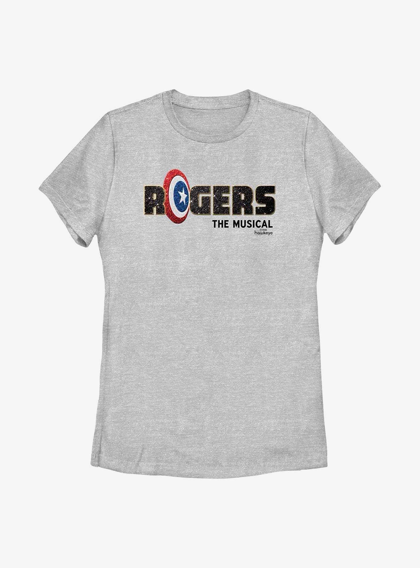 Marvel Hawkeye Rogers: The Musical Logo Womens T-Shirt, , hi-res