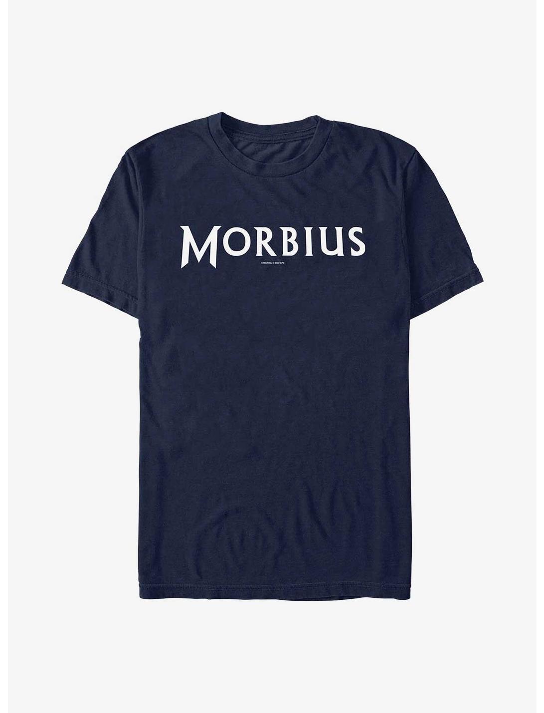 Marvel Morbius Flat Logo T-Shirt, NAVY, hi-res
