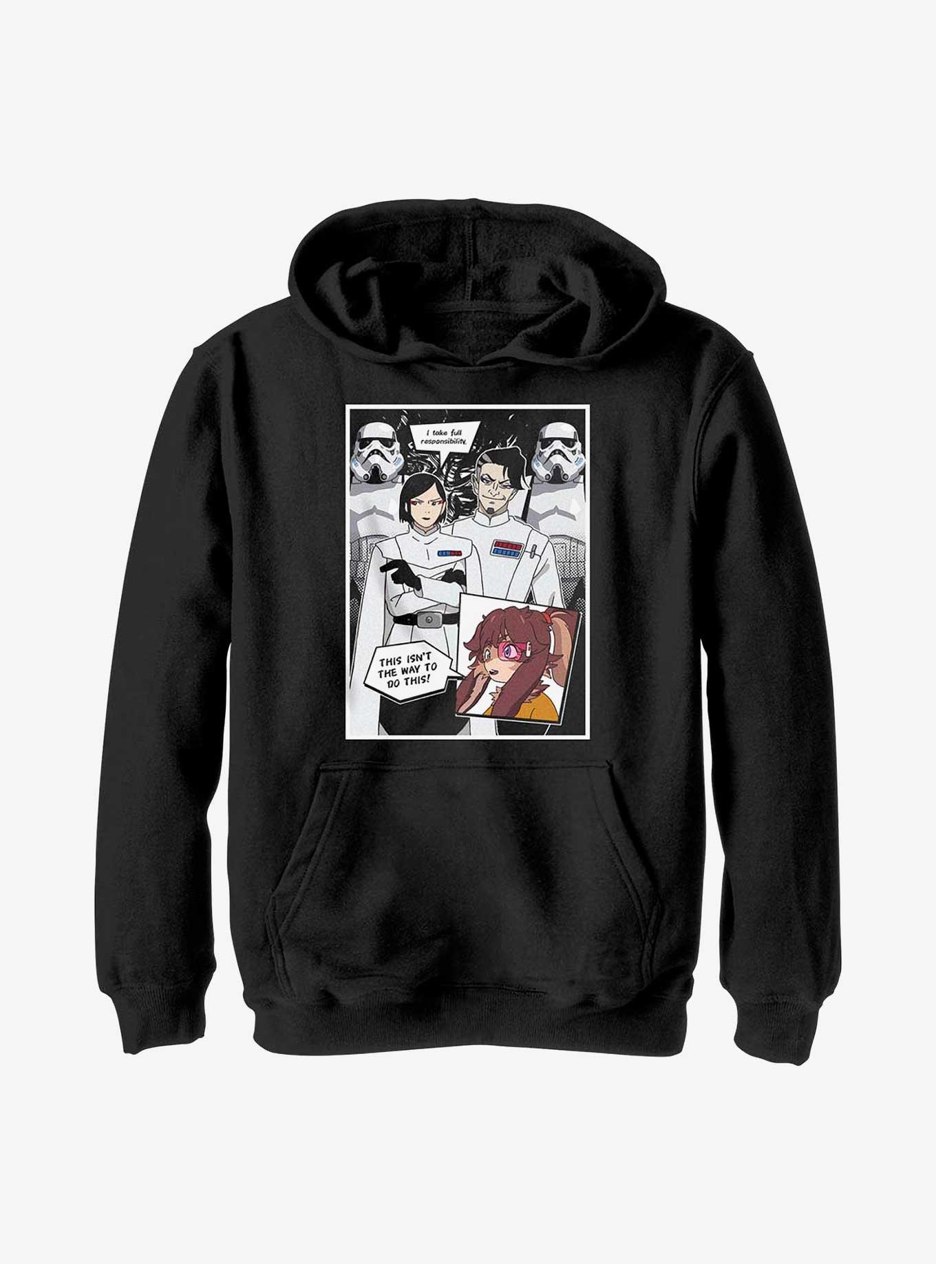 Star Wars: Visions Lop Panel Youth Hoodie, BLACK, hi-res