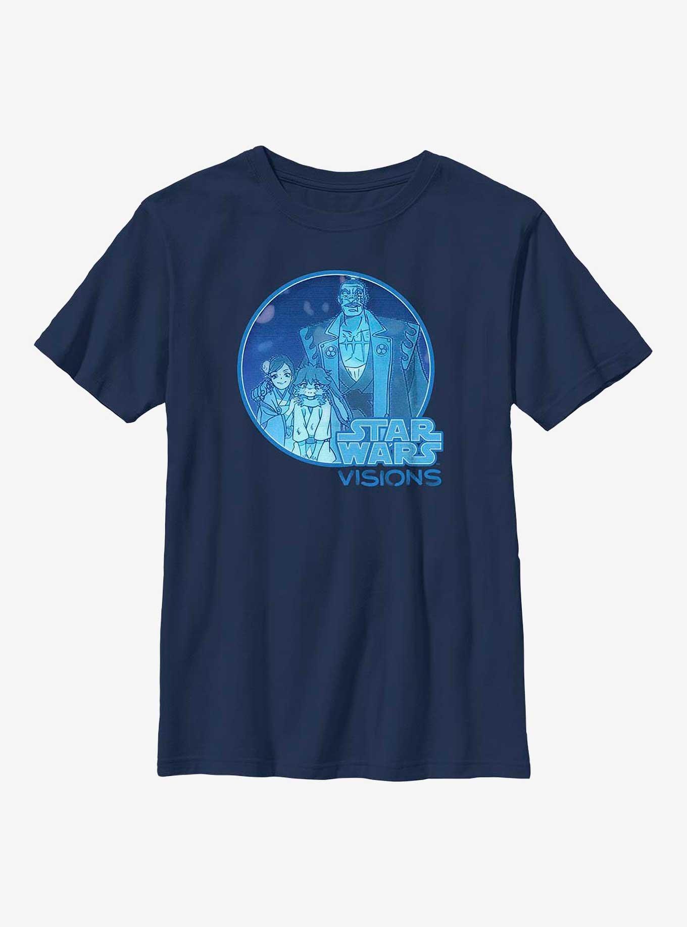 Star Wars: Visions Once A Family Youth T-Shirt, NAVY, hi-res