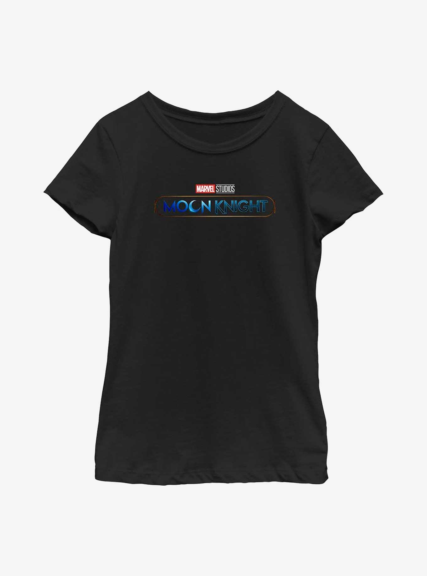 Marvel Moon Knight Main Logo Youth Girls T-Shirt, BLACK, hi-res