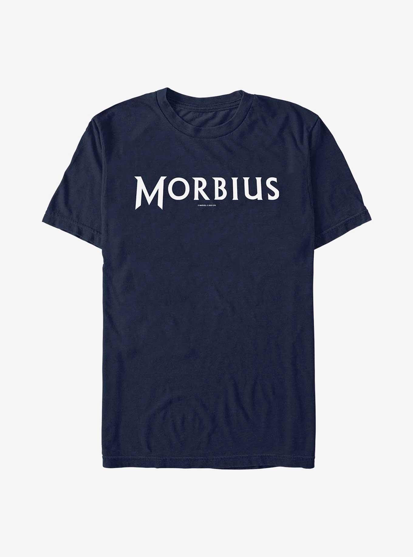 Marvel Morbius Flat Logo T-Shirt, NAVY, hi-res