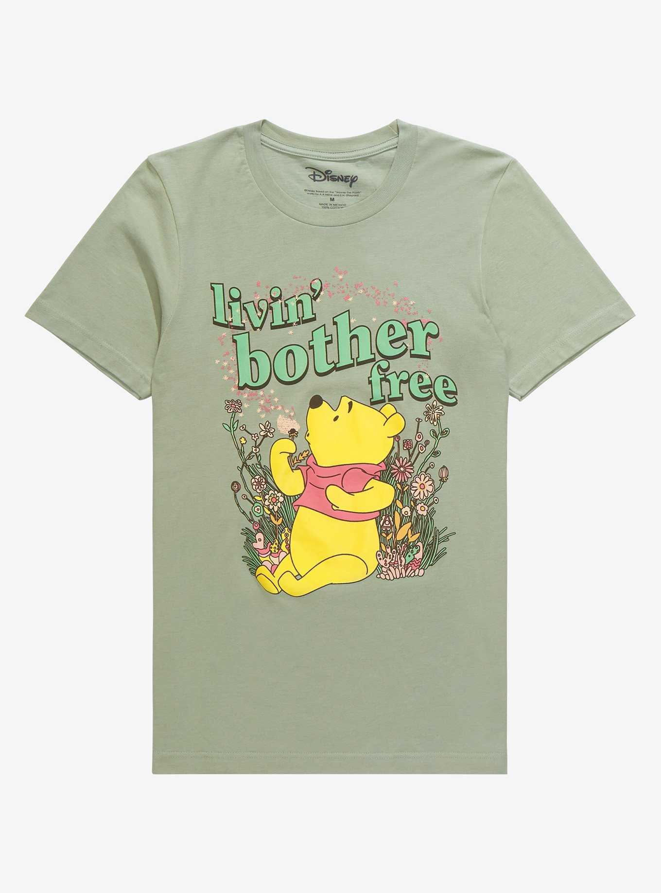 Disney Winnie the Pooh Bother Free Floral Women’s T-Shirt - BoxLunch Exclusive, , hi-res