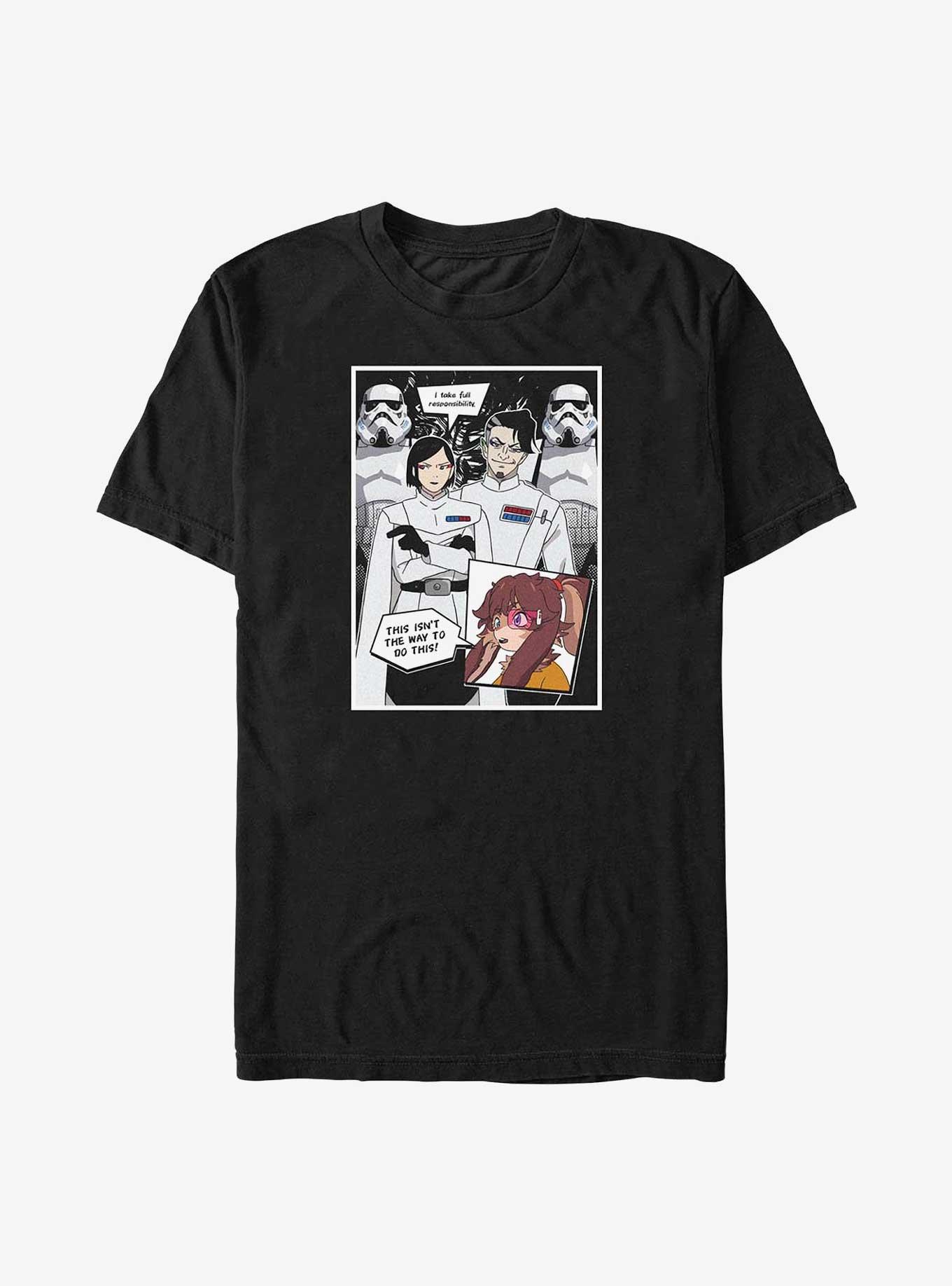 Star Wars: Visions Lop Panel T-Shirt, BLACK, hi-res