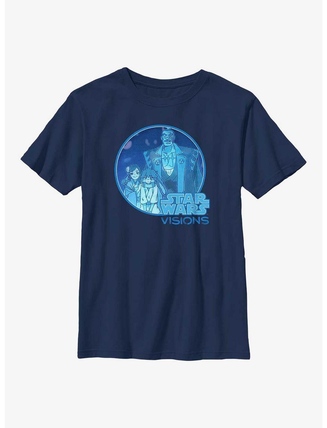 Star Wars: Visions Once A Family Youth T-Shirt, NAVY, hi-res