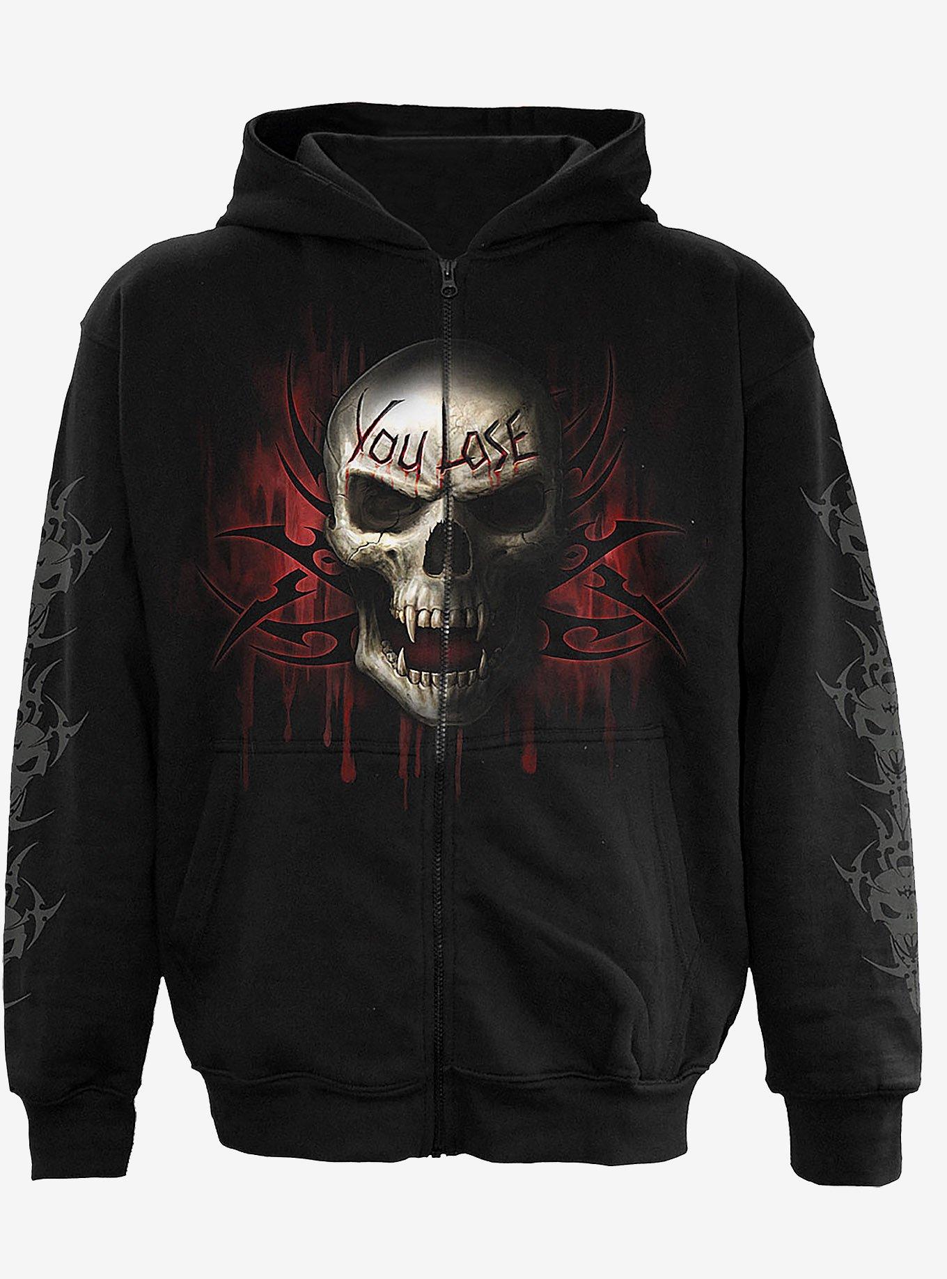 Game Over Zip Hoodie, BLACK, hi-res