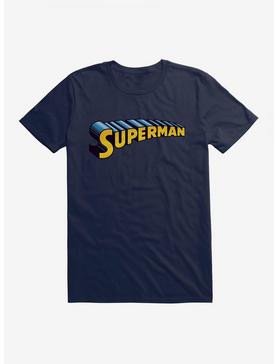 DC Comics Superman Blue 3D Logo T-Shirt, MIDNIGHT NAVY, hi-res