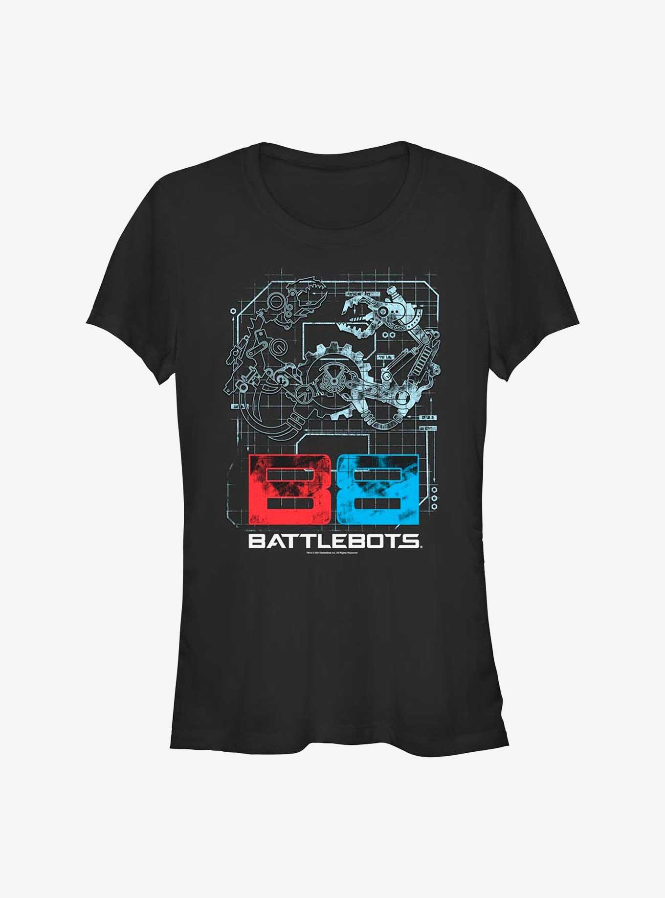 BattleBots Battle Grid Girls T-Shirt, BLACK, hi-res