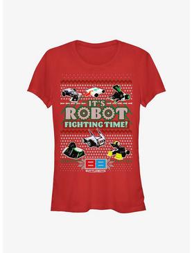 BattleBots It's Robot Fighting TIme Ugly Holiday Girls T-Shirt, , hi-res