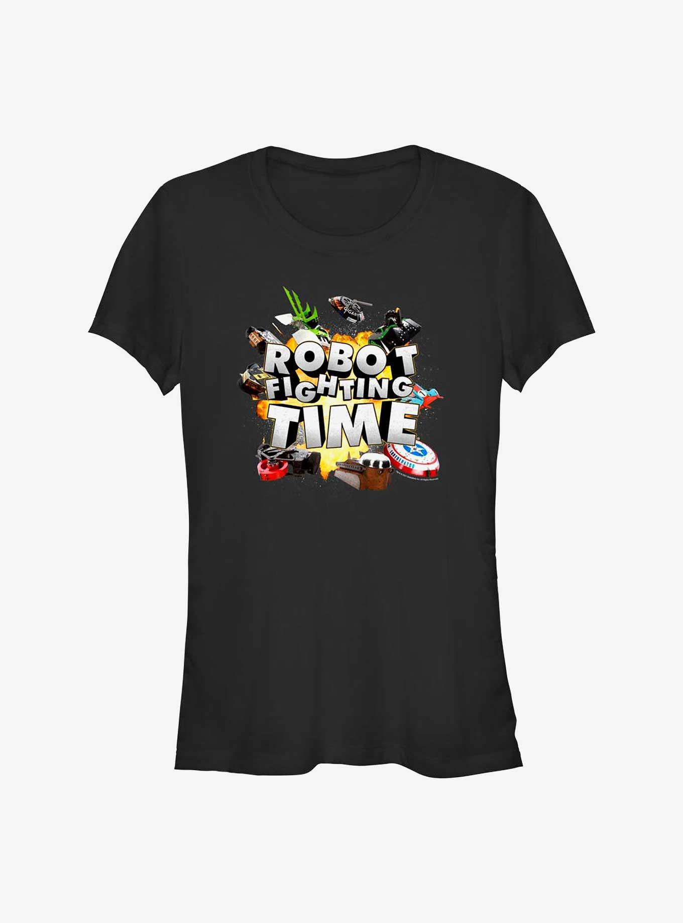 BattleBots Robot Fighting Time Girls T-Shirt, BLACK, hi-res