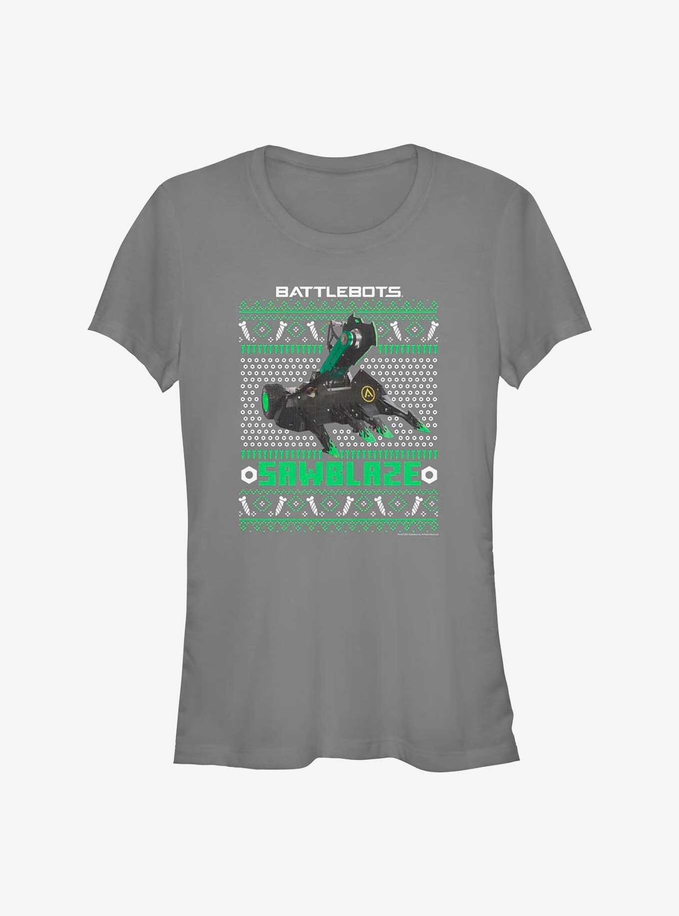 BattleBots Sawblaze Ugly Holiday Girls T-Shirt, , hi-res