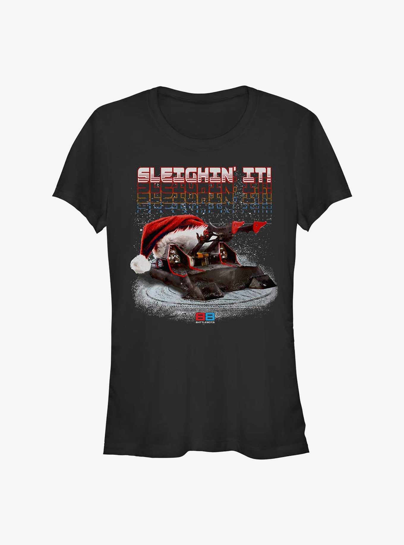 BattleBots Sleigh It Girls T-Shirt, BLACK, hi-res