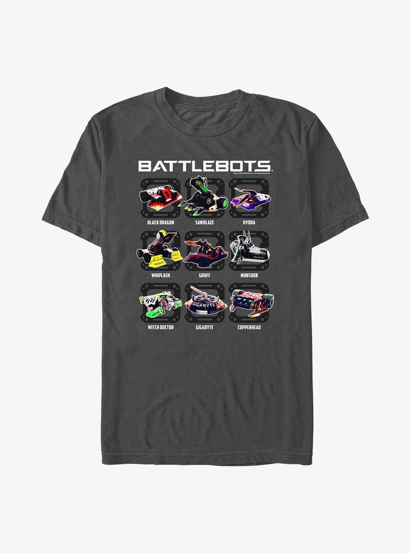BattleBots Bot Boxes T-Shirt, CHARCOAL, hi-res